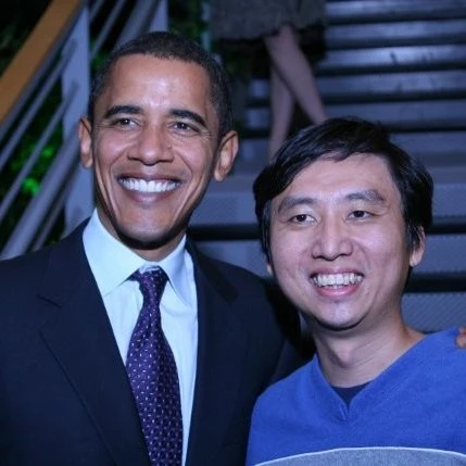 Chade-Meng Tan with President Obama headshot